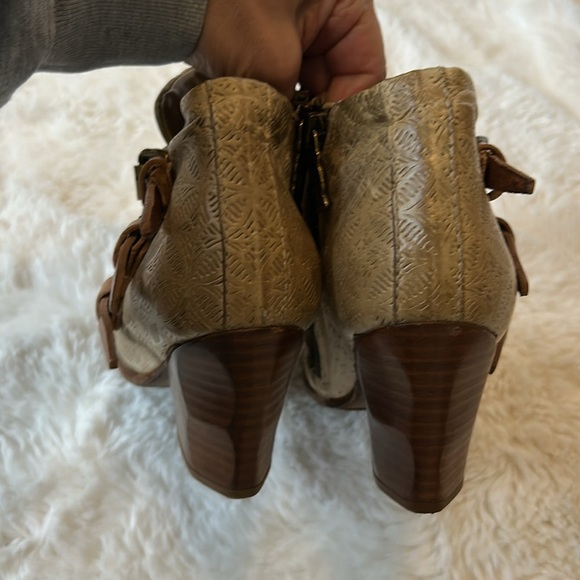 A.S.98 Airstep Strappy Buckle Pointed Toe Western Booties - Picture 5 of 10